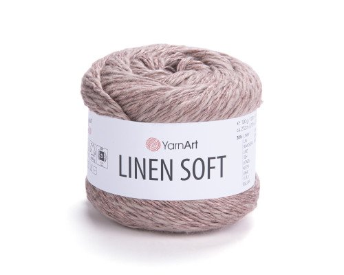 YarnArt Linen Soft 7308 Šviesiai ruda - 1
