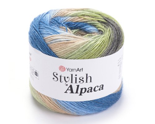 YarnArt Stylish Alpaca 7712 Blue/green