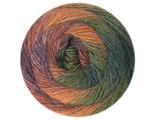 YarnArt Stylish Alpaca 7710 Orange/green