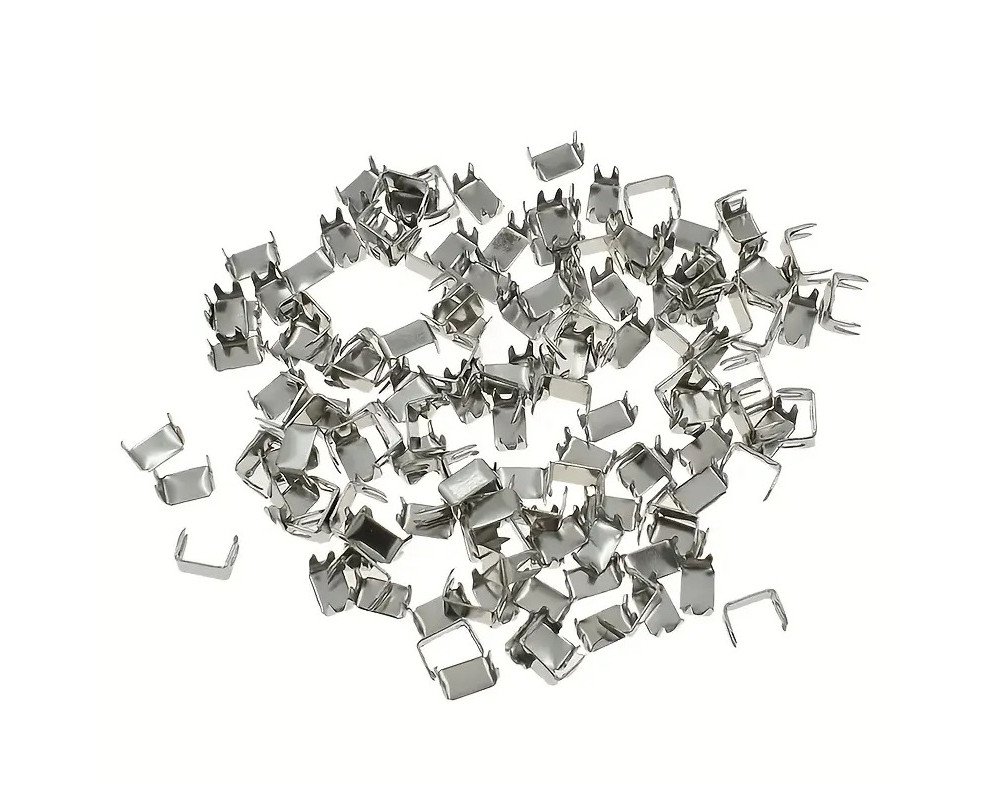 Užtrauktuko užbaigimo detalė 10vnt Nikelio - 1