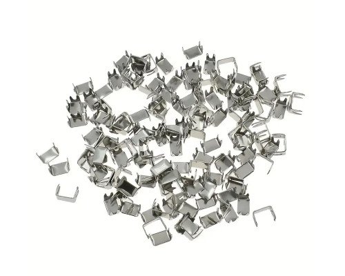 Užtrauktuko užbaigimo detalė 10vnt Nikelio - 1