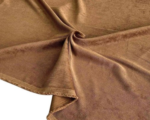 Velvetas su elastanu Šviesiai ruda - 1