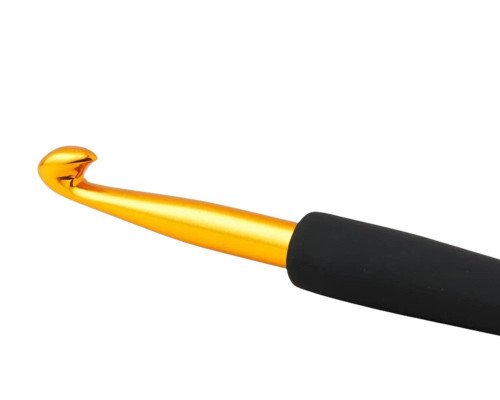 Gold aluminium bobby pins with rubber grip KnitPro