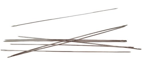 Long beading needles 52mm No 9