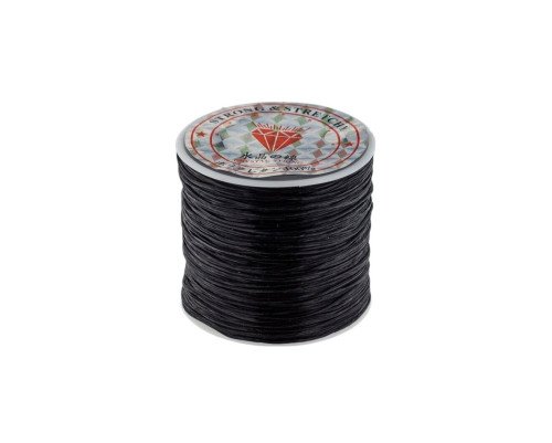 Black silicone thread 1,2mm 50m
