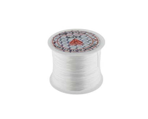 White silicone thread 1,2mm 50m