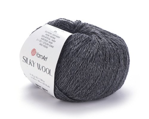 Yarn Art Silky wool 335 Tamsiai pilka - 1