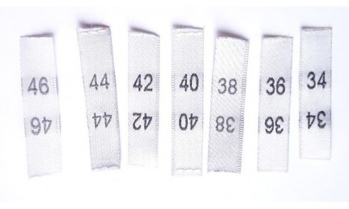 Etiketės drabužiams 34 - 50 - 1