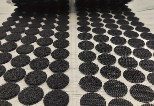 Velcro stickers with adhesive 15mm | Black 102 pairs