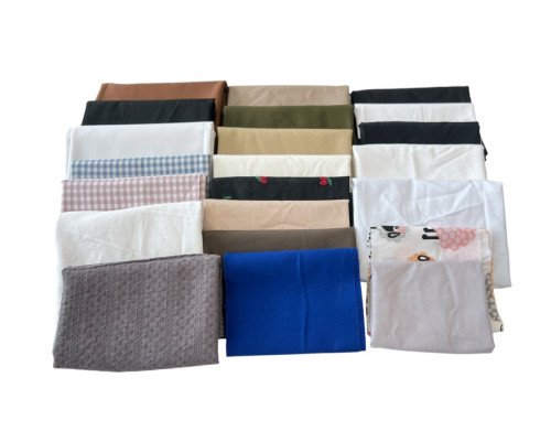 Cotton fabric remnants set No 46