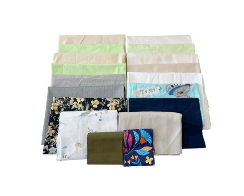 Miscellaneous cotton fabric remnants set No 19