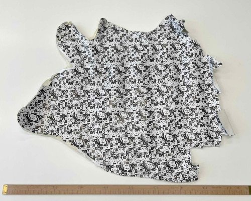 Genuine leather for needlework Silver