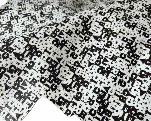 Genuine leather for needlework Silver