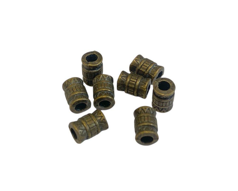 Metaliniai karoliukai 7mm Žalvario - 1