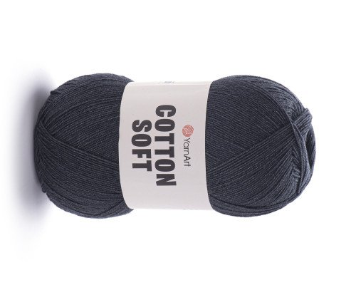 YarnArt Cotton Soft 28 Tamsiai pilka - 1