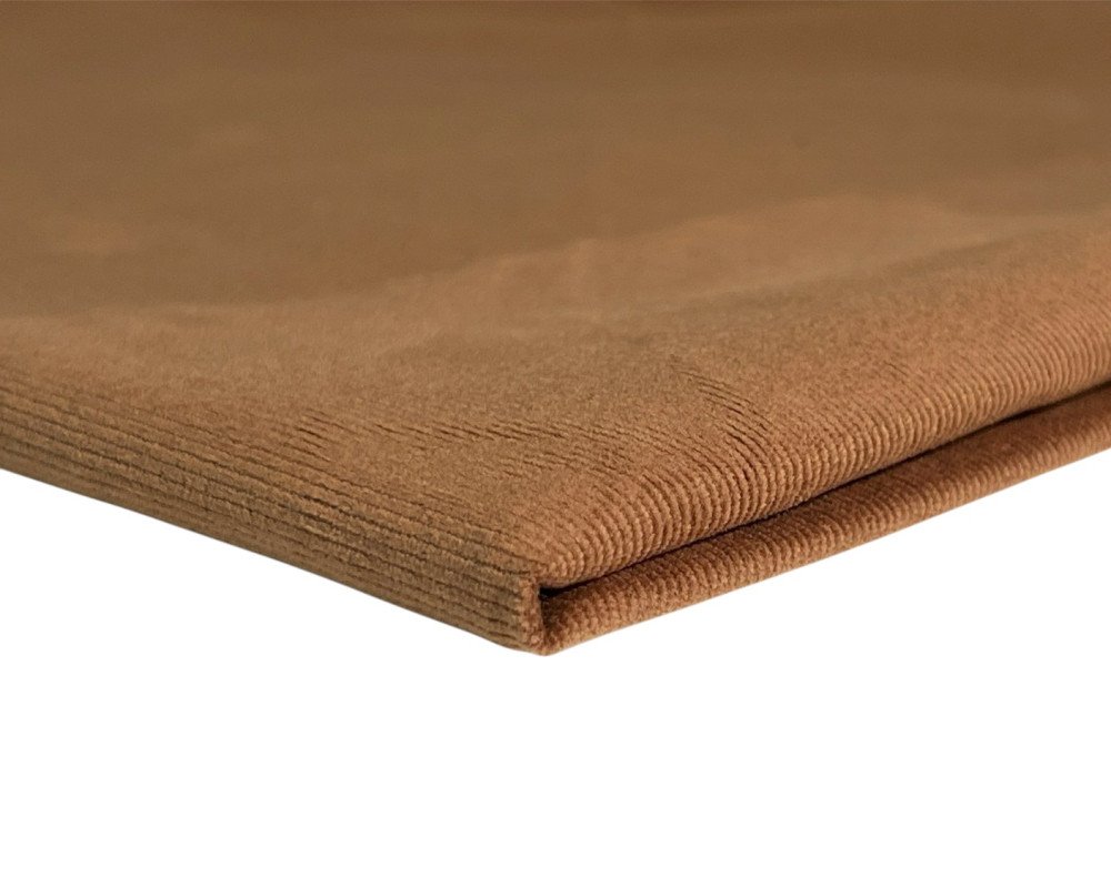 Medvilninis velvetas su elastanu Rudas - 1