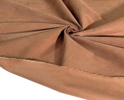 Medvilninis velvetas su elastanu Rudas - 1