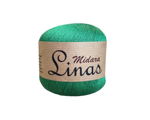Lininiai siūlai 100gr Žalia 470 | 600m - 1