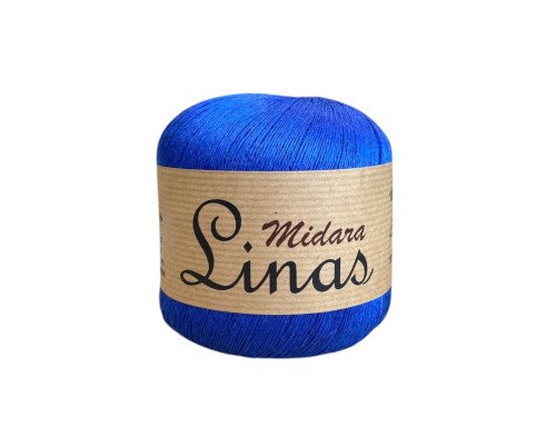 Lininiai siūlai 100gr Rugiagėlės mėlyna 625 | 600m - 1