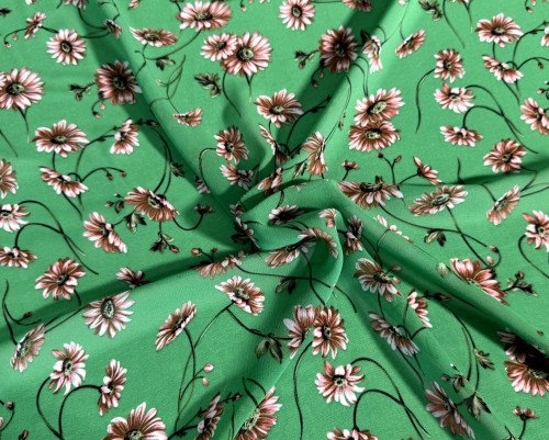 Šifonas Ramunės žaliame - 1