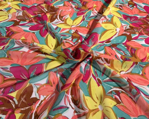 Šifonas Spalvų pieva - 1