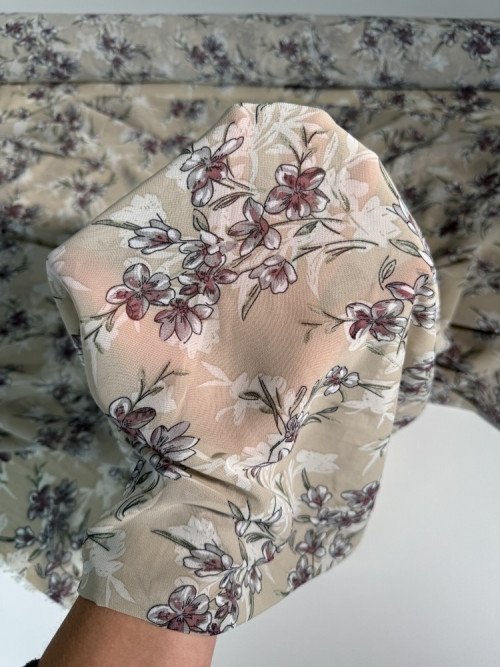 Šifonas Gėlės smėlyje - 3