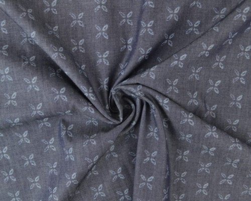 Plonas džinsinis audinys Raštai - 1