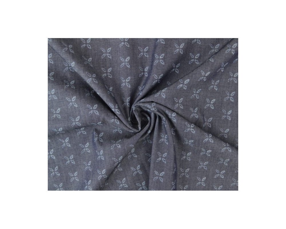 Plonas džinsinis audinys Raštai - 1