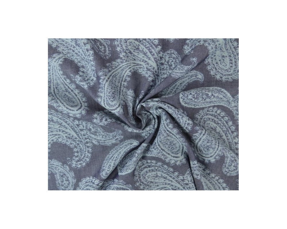 Plonas džinsinis audinys Agurko raštai - 1