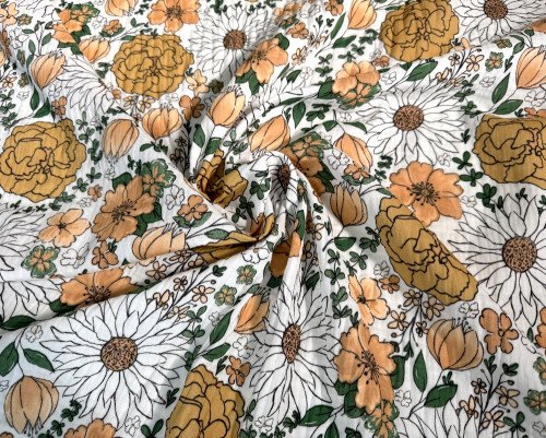 Muslin Brown flowers