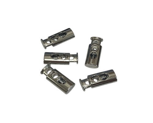 Metal stopper - locking 2 holes Nickel