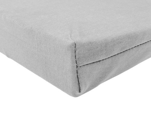 Knitted sheet with elastic 200x200cm Light grey