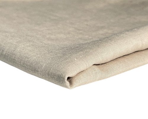 Platus lininis audinys Pilka smėlio | Plotis 2,83m - 1