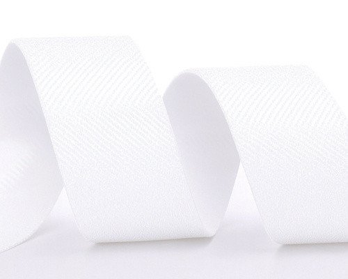 Velcro tape with adhesive 50mm | White 5m