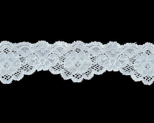 Elastinis nėrinys 40mm Ekru - 1