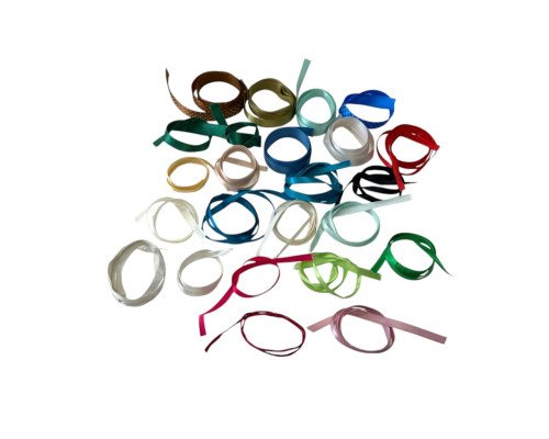 6 - 12mm atlasinių juostelių likučių rinkinys Nr. 8 - 1