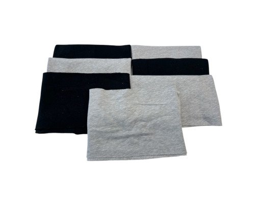 Set No 107 of remnants of knitted fabric with pile