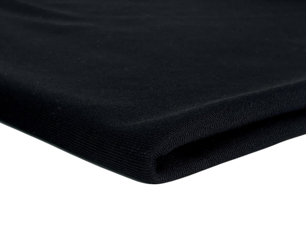 Trisiūlis kilpinis trikotažas Juodas - 1