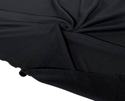 Trisiūlis kilpinis trikotažas Juodas - 2