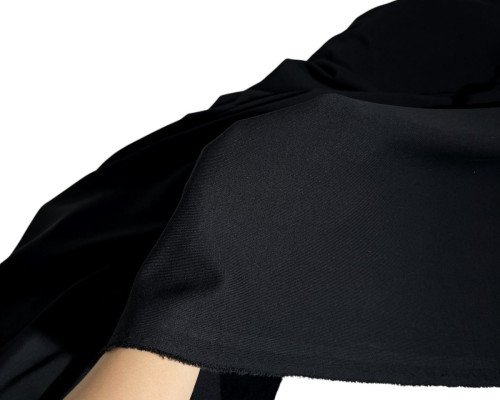 Trisiūlis kilpinis trikotažas Juodas - 1