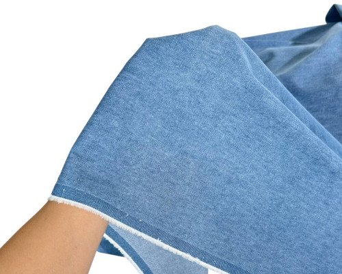Džinsinis audinys Šviesiai mėlyna - 3