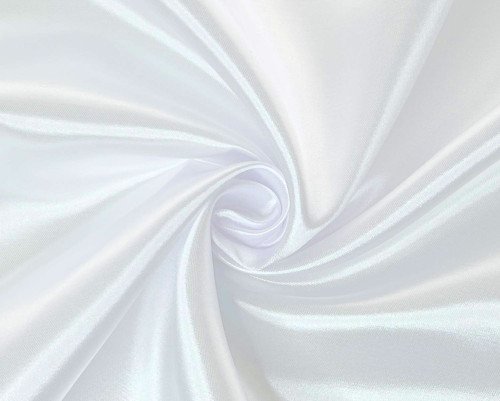 Atlasinis audinys Baltas - 1