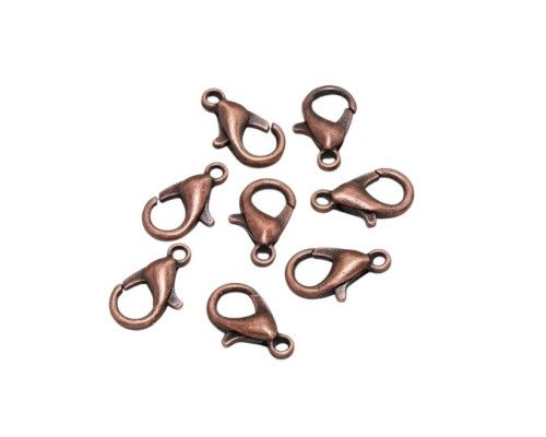 Užsegimas - užbaigimo detalė 12 x 6mm Bronzinė 70vnt - 1