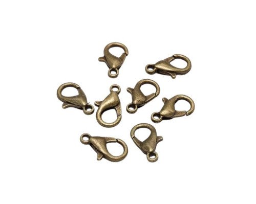 Užsegimas - užbaigimo detalė 12 x 6mm Žalvario - 1