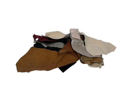 Natūralios odos atraižų rinkinys Nr.46 | 0,326kg. - 1