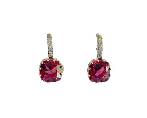 copy of Earrings Round crystals