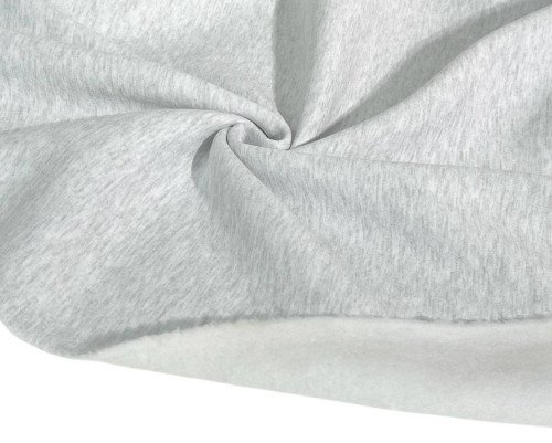 Trikotažas su pūkeliu Šviesiai pilkas melanžas - 2