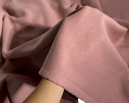 Trikotažas su pūkeliu Pelenų rožinė - 3