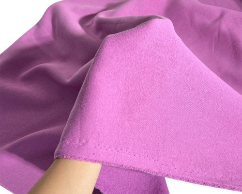 Trikotažas su pūkeliu Tamsi alyvinė - 1