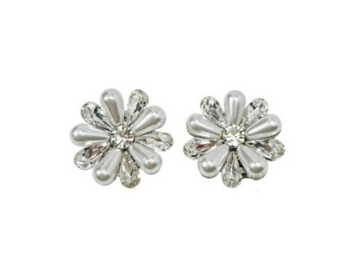 Moteriškos sąsagos Gėlytės - perliukai - 1